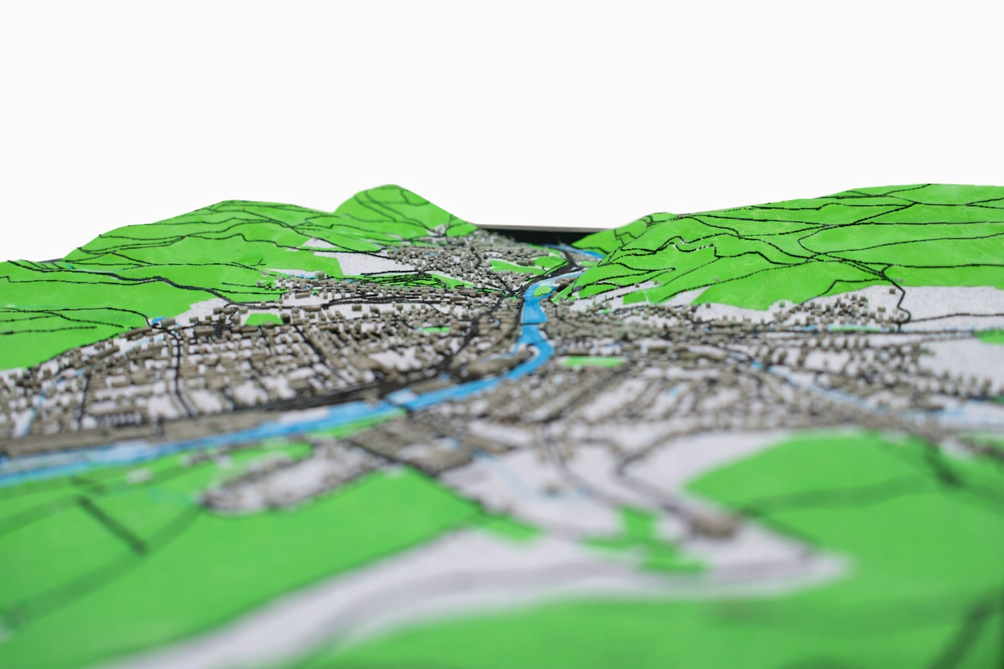 Topo:Map Gernsbach - topografisches Landschaftsrelief