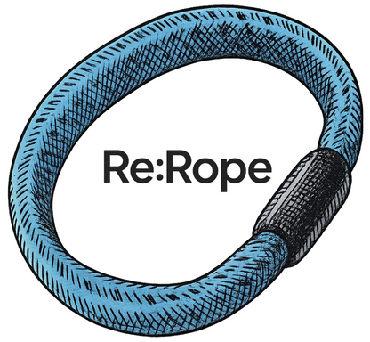 Re:Rope das Armband aus Kletterseil Blau